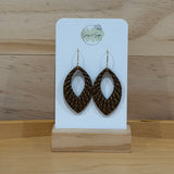 Chocolate Patterned Dangle Earrings