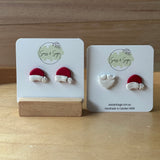 Santa Hat Studs