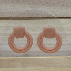 Nude Rose Earrings