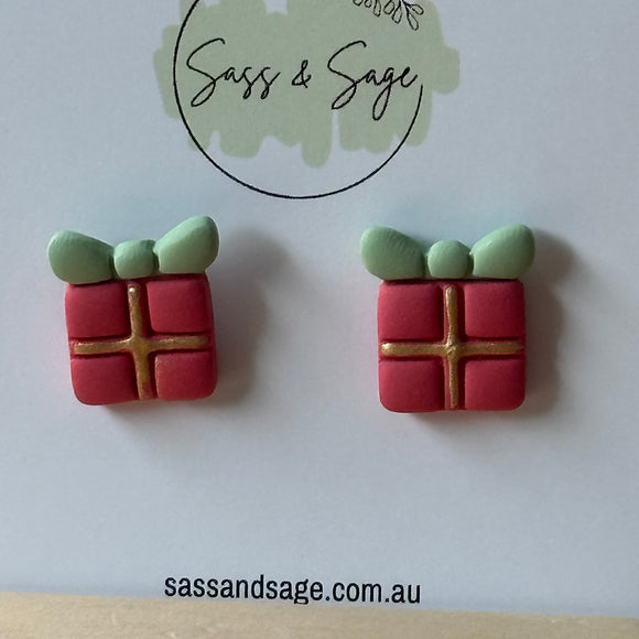 Christmas Present Studs