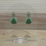 Christmas Tree Round Dangle