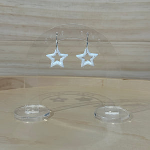 Glitter Star Hoops