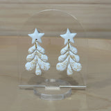 White Christmas Trees Dangles