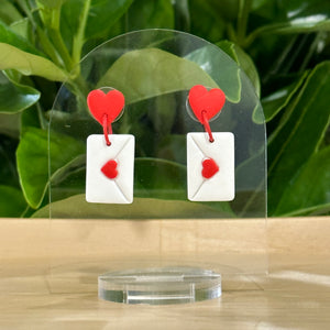 Envelope Heart Dangles