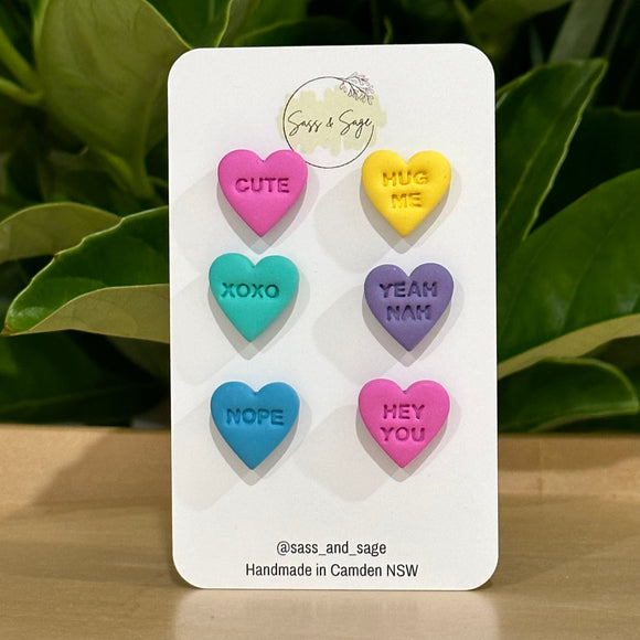 Heart to Heart Bright Stud Pack (3 pairs)