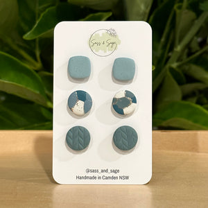 Medium Stud Set (3 pairs)