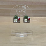 Christmas Eve Studs - Wreath, Gift, Stocking