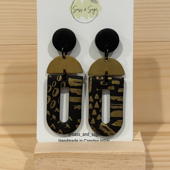 Black and Gold Dangles