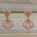 Nude Rose Earrings