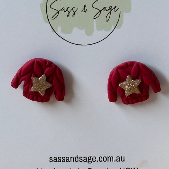 Christmas Sweater Studs