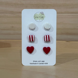 Mini Christmas Stud Pack (3 pairs)