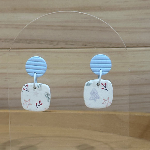 Christmas print Dangles