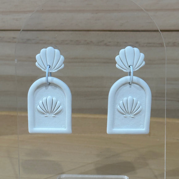White Shell Arch Dangles
