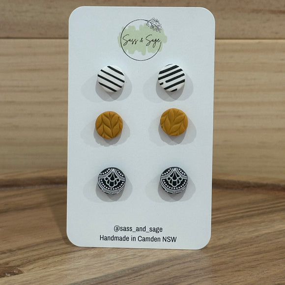 Mini Stud Pack (3 pairs)