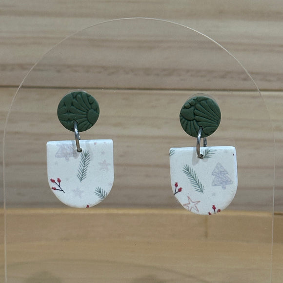 Christmas print Dangles