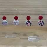 Christmas print Dangles