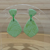 Green Patterned Dangles