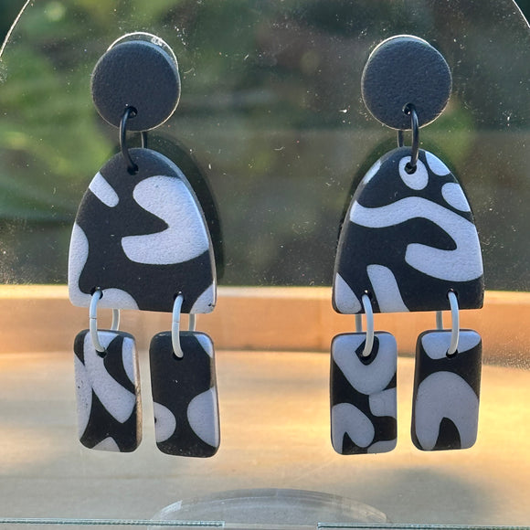 Black & White Modern Dangles