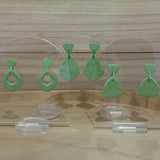 Green Patterned Dangles