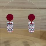 Christmas print Dangles