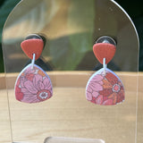 Terracotta Floral Dangles