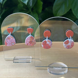 Terracotta Floral Dangles