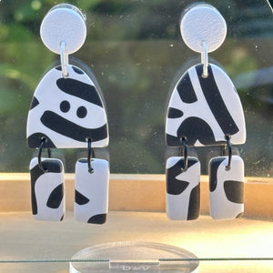 Black & White Modern Dangles