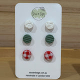 Mini Christmas Stud Pack (3 pairs)
