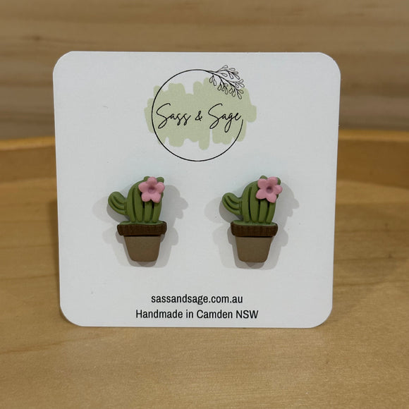 Cactus with flower Studs