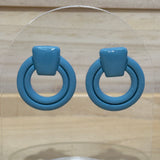 Pigeon Blue Earrings