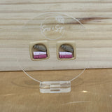 Mini Arch Bookshelf stud in pink