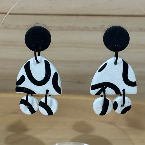 Black & White Modern Dangles