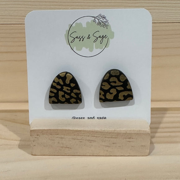 Statement Studs animal print