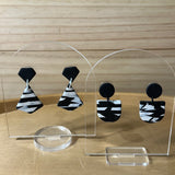 Black & White Modern Dangles
