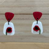 Small Poppy Dangles