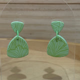 Green Patterned Dangles