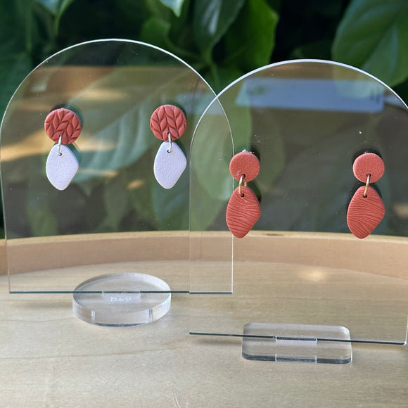 Terracotta Mini Organic Dangles