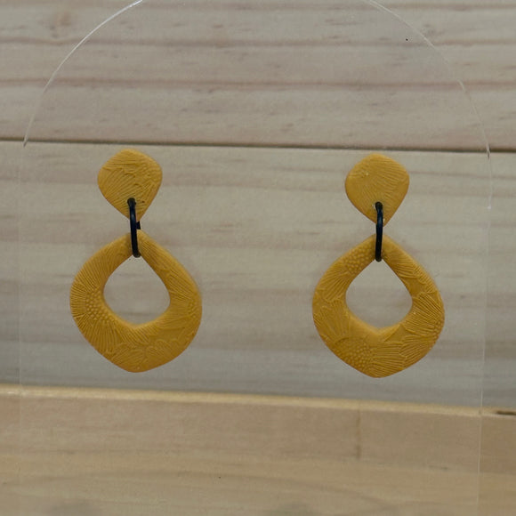 Mustard Teardrop Dangles