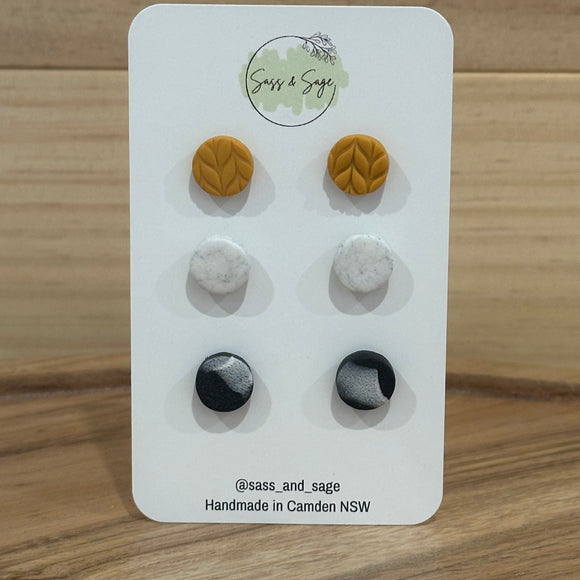 Mini Stud Pack (3 pairs)