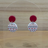 Christmas print Dangles