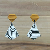 Mustard Diamond Shaped Dangle