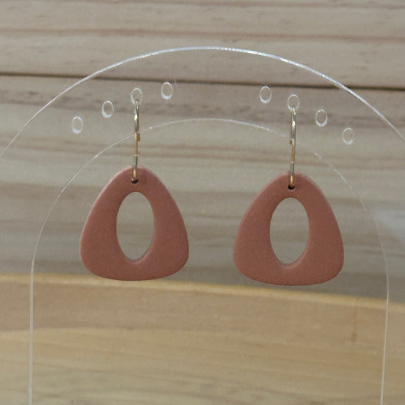 Terracotta Triangular Donut Shape Dangles