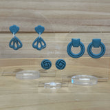 Pigeon Blue Earrings