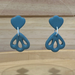 Pigeon Blue Earrings