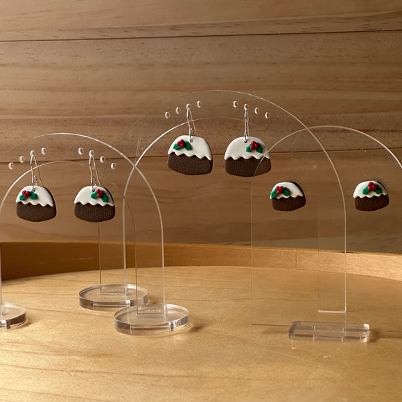 Christmas Pudding Dangles & Studs