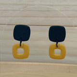 Mustard Modern Square Dangles