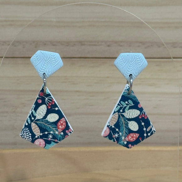 Christmas print Dangles