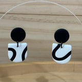 Black & White Modern Dangles - Mini Arch