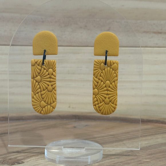 Mustard Narrow Arch Dangles