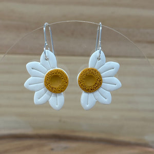 Large Half Daisy Dangles